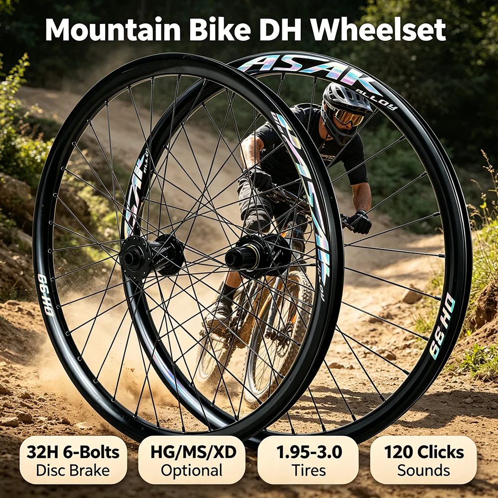 

Колесный комплект Pasak Mtb DH, 32 отверстия, 26/27.5/29 дюймов, дисковые тормоза, Boost 148x12 мм, 110x20 мм, 12-скоростной, под втулки HG/MS/XD