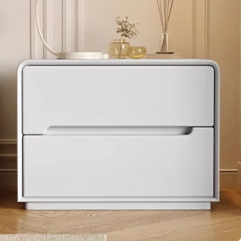New premium solid wood nightstand, bedroom home bedside cabinet, modern storage cabinet, lightweight luxury widened nightstand