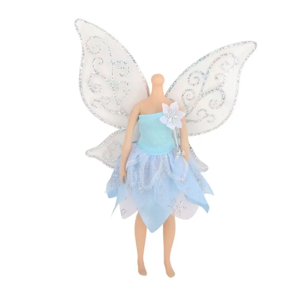 Fashion Doll Clothes Fairy Dresses DY Handmake 8 Styles Shiny Gauze Skirt Cute Butterfly Wing Skirt for 1/6 BJD&30cm Doll