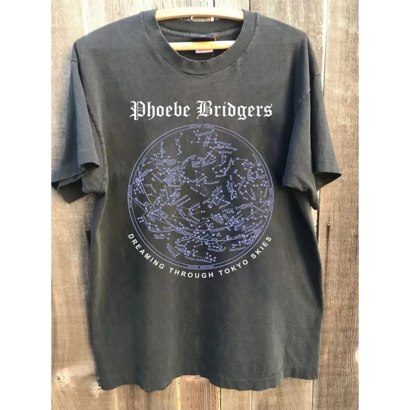 Phoebe Bridges Dreaming Through Tokyo Skies T-shirt Summer New Style Unisex Casual Cotton T-shirt