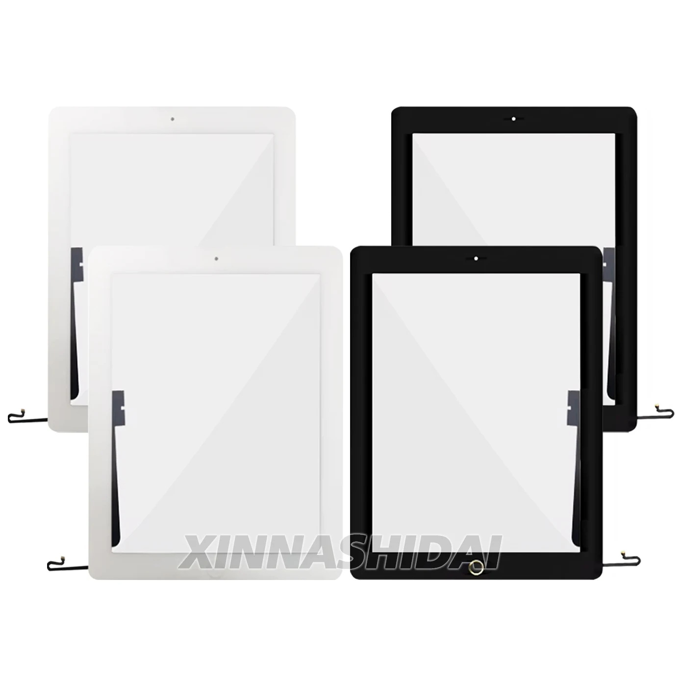 New Touch Screen For iPad 4 A1458 A1459 A1460 Touch Screen Digitizer Front Glass Display With Button