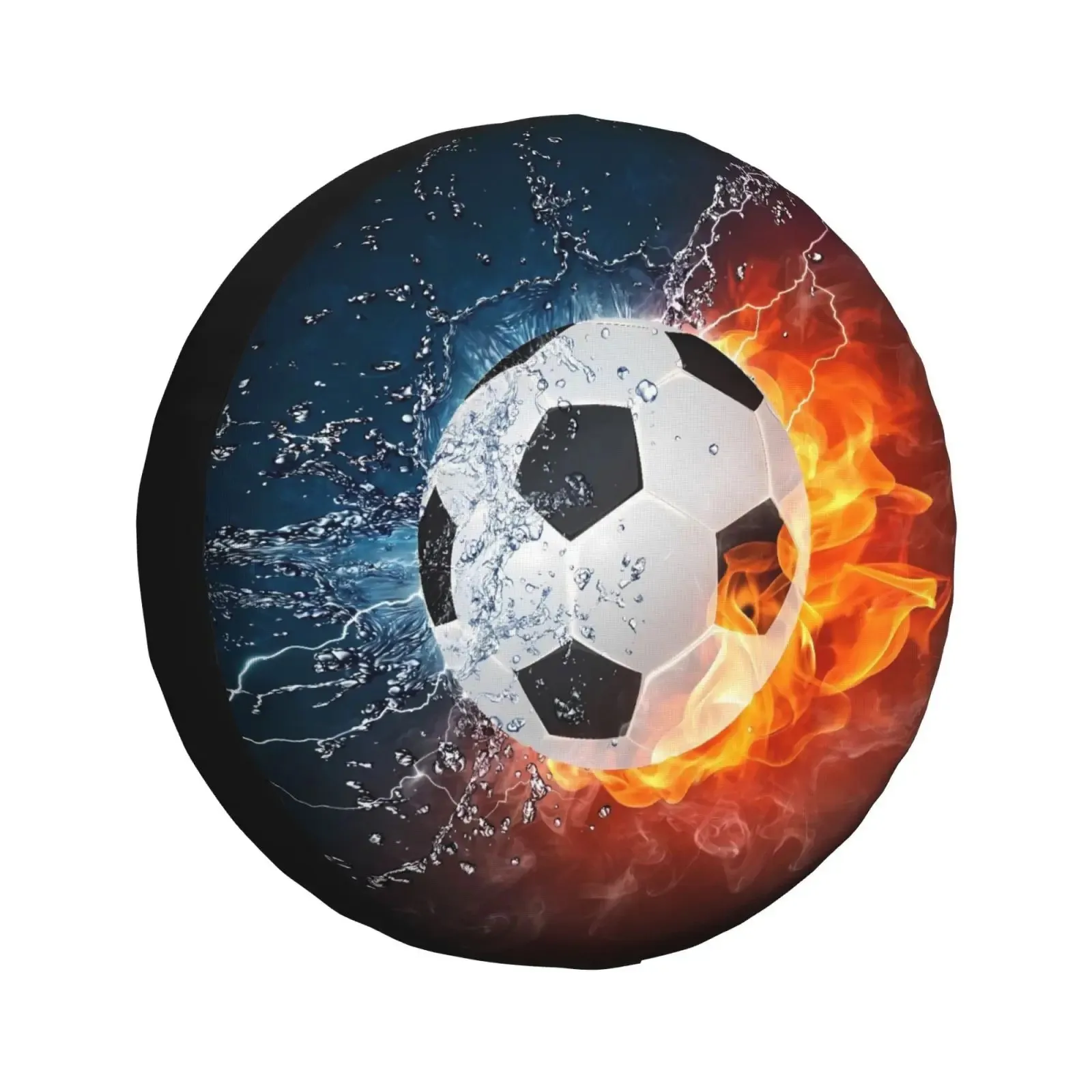 

Чехол для запасного колеса Ice Fire Football, универсальный, для внедорожников 4x4, защита колес, прочный автомобильный аксессуар