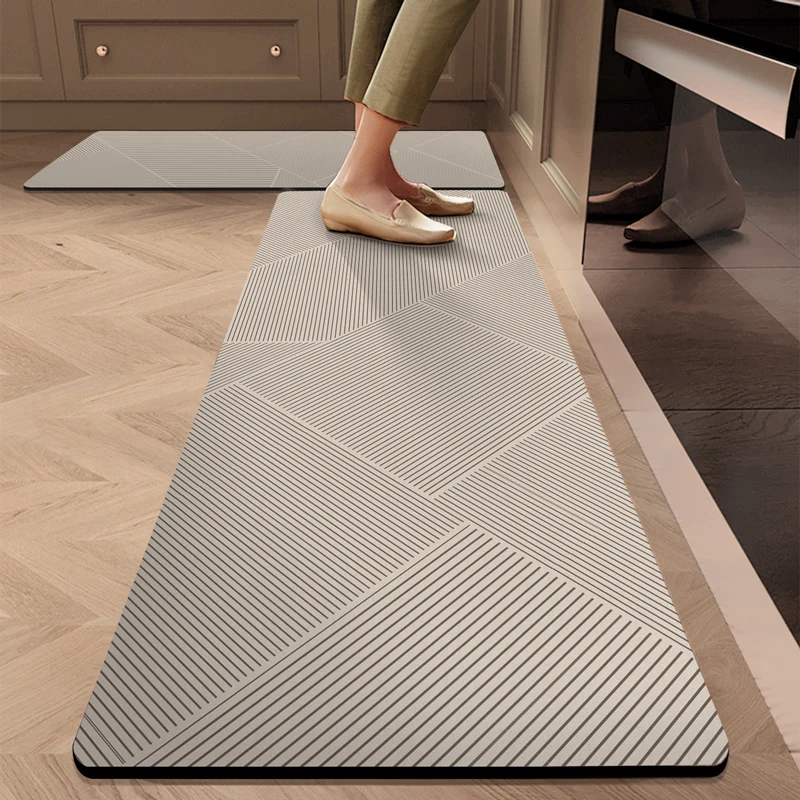 Pvc Kitchen Floor Mat Waterproof Oil-proof Non-slip Vinyl Carpet Home Decoration Long Rug Custom 주방카펫 Alfombra Cocina שטיח למטבח
