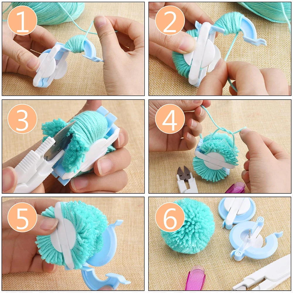 Portátil DIY Pompom Maker, Flu - Pom Pom Maker Tool avaliação e preço