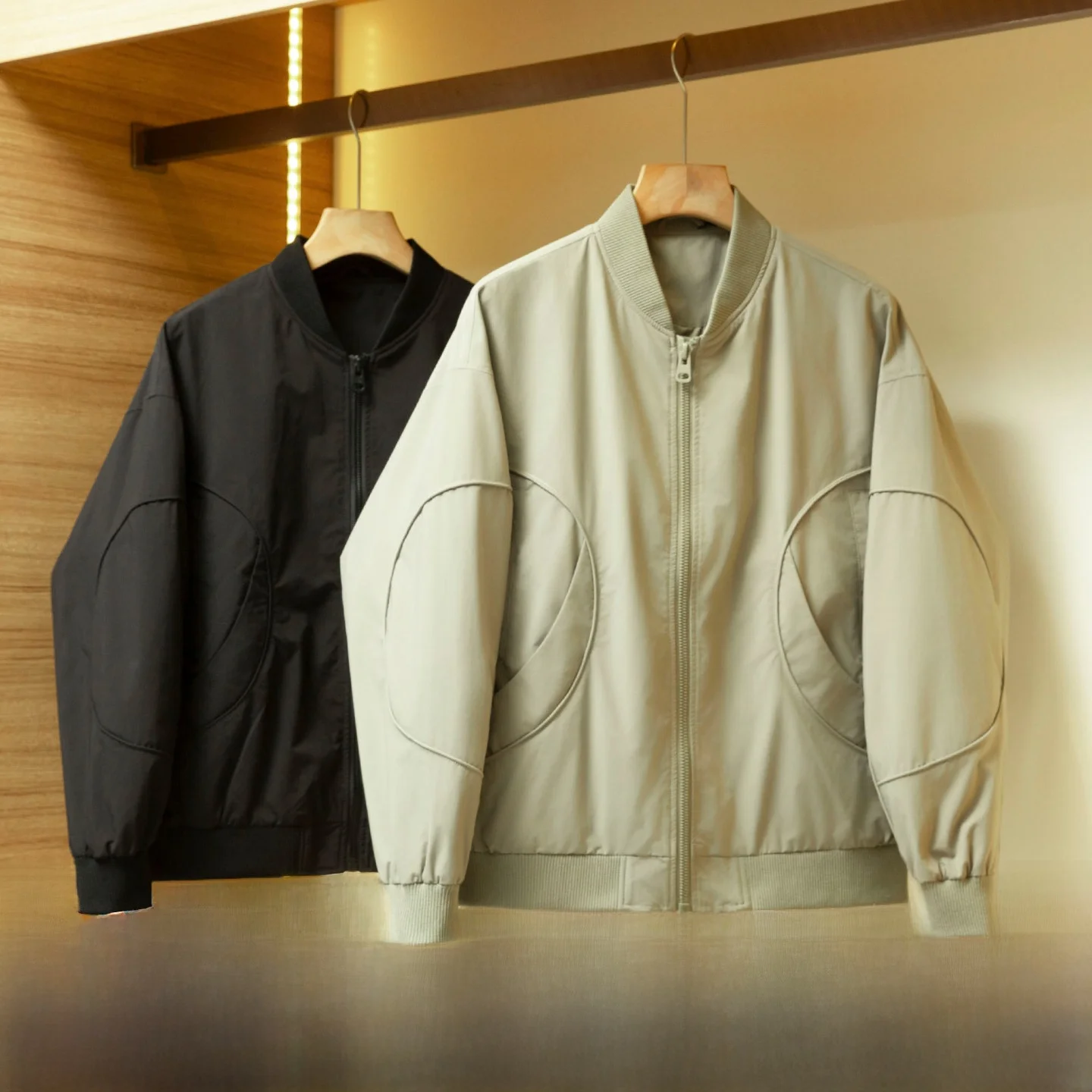 

Cotton Jaet Baseball Collar Men's New Autumn Winter Warm Faion Stand Fit Polyester Fiber 00% Coat