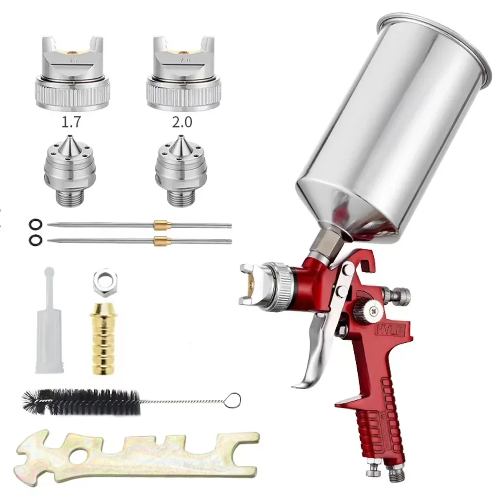 High Atomization Spray Gun Aluminum Pot Top Spray Gun H827 Furniture Automotive Primer Spray Gun Paint  Set 1/4