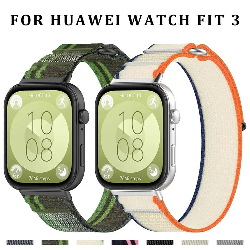 

Nylon Band for HUAWEI watch fit 3 strap accessories Trail sport watchband Replacement belt bracelet correa for HUAWEI watch fit3