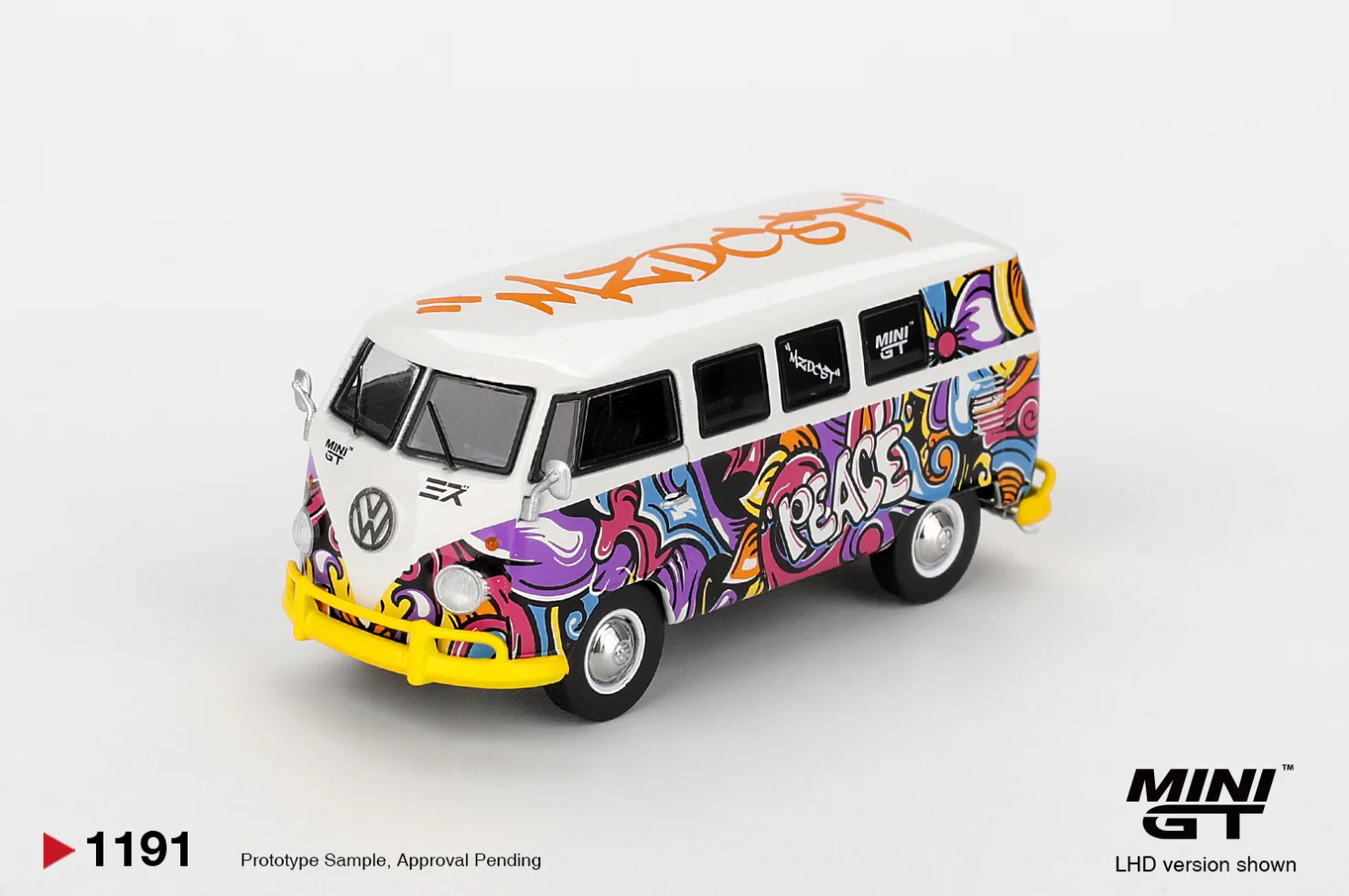 **Pre-ordenar** MINIGT 1:64 T1 Microbus Diseño Mizu, Modelo de Auto Fundido a Presión