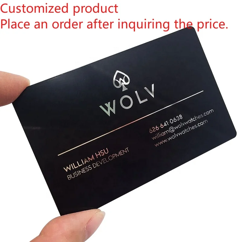 Customized product Wholesale Loyalty Custom Metal Membership Cards