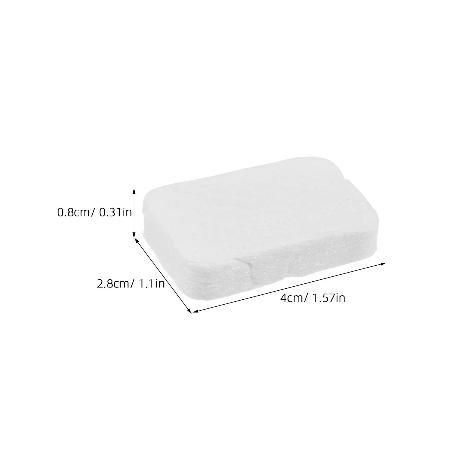 8Pcs Professional Thickened Pearl-Textured Compressed Cotton Pads for Makeup Removal Face Toner Wipes Lip Eye Cleansing