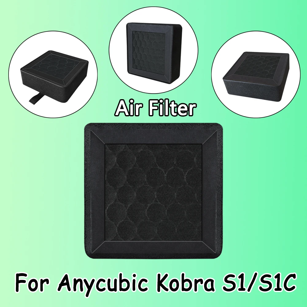 

Для Anycubic Kobra S1 Воздушный фильтр HEPA Фильтр с активированным углем Обновление токсичных газов Запасные части 3d-принтер аксессуар kobra s1