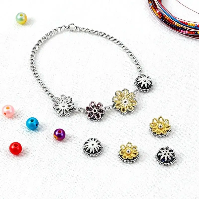 

300 профессиональных ювелирных изделий, набор шапочек для бусин, металлическая конструкция в сборе для жемчуга, драгоценных для