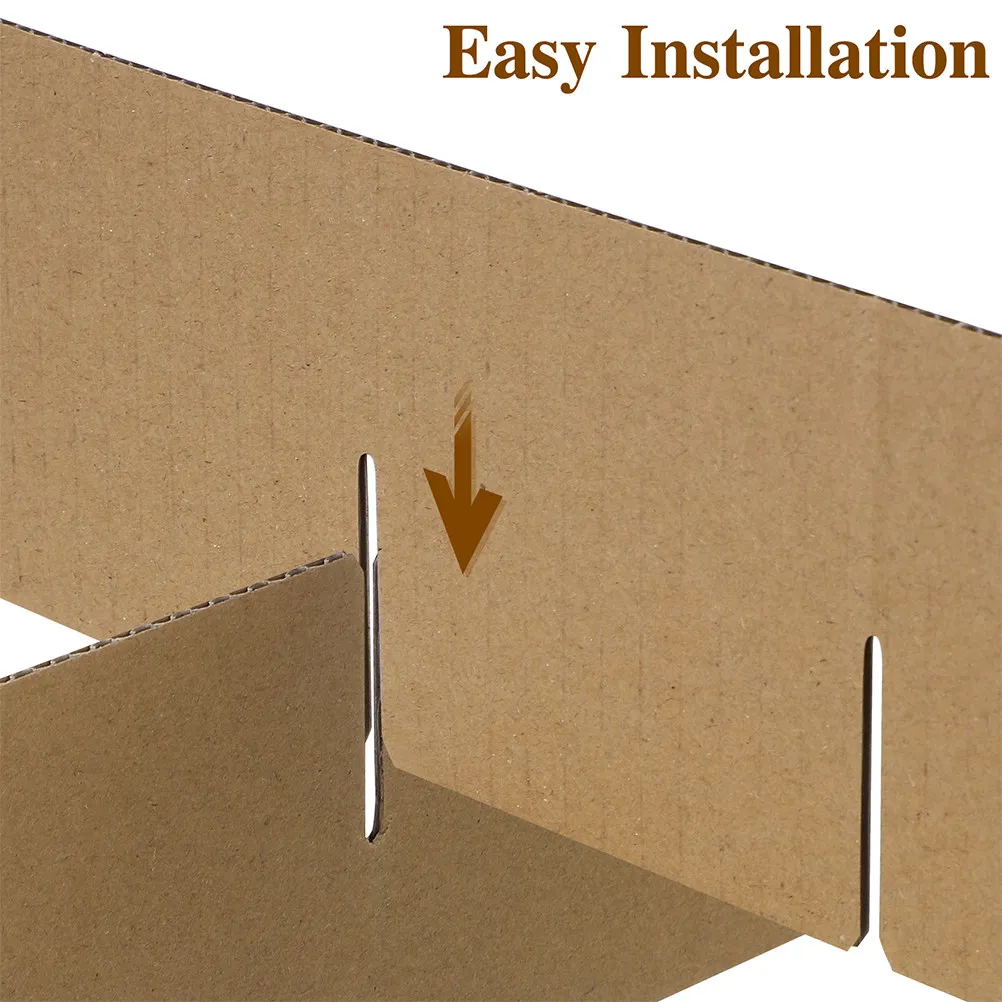 4Sets Corrugated Cardboard Dividers 335x335x80mm Thickened Sixteen-Grid Box Inserts Shockproof Protection Moving Supplies