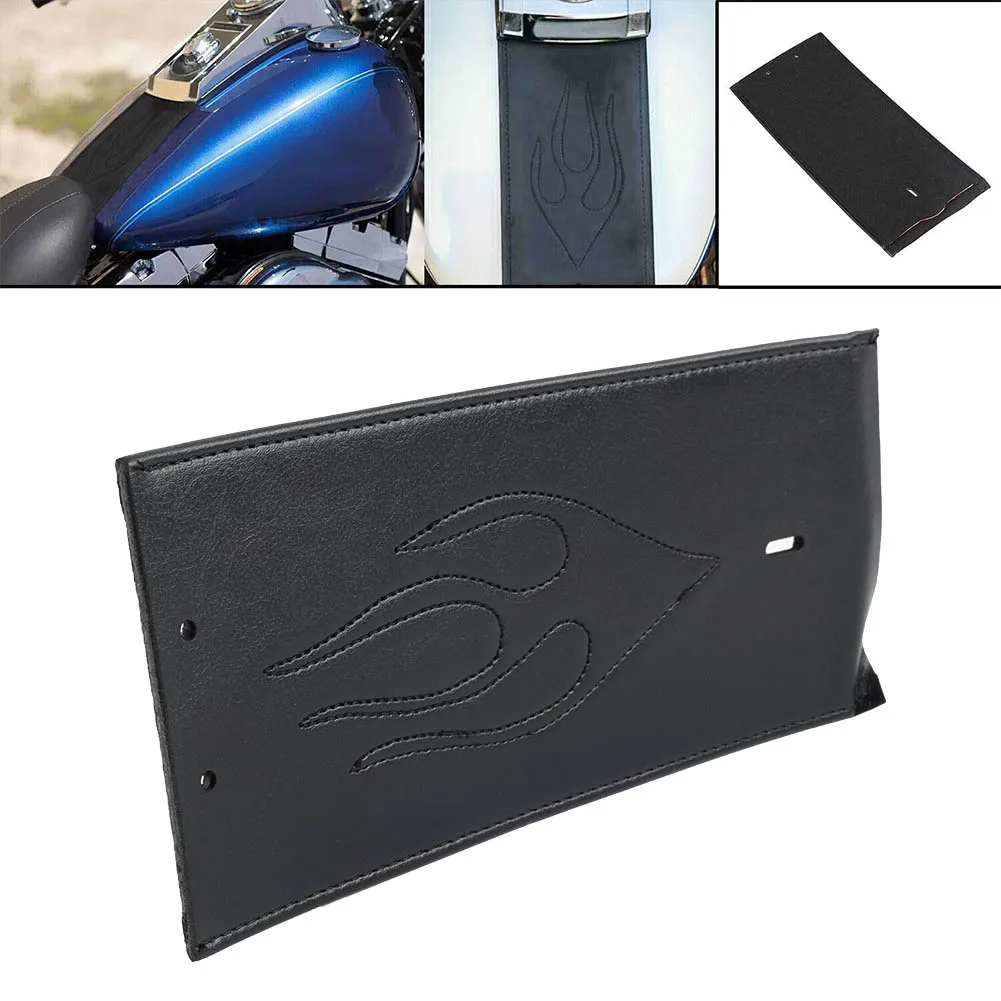 

Matte Black Motorcycle Gas Fuel Tank Panel Bib PU Leather For Harley Davidson FXDWG 1993-2003 For Softail 2000-2017