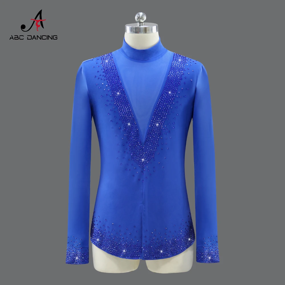 Costume de concours de danse latine pour hommes, vêtements de fête, Costume Sexy pour enfants américains, jupe de danse, bal de promo, carnaval, hauts pour adultes, pratique, 2025