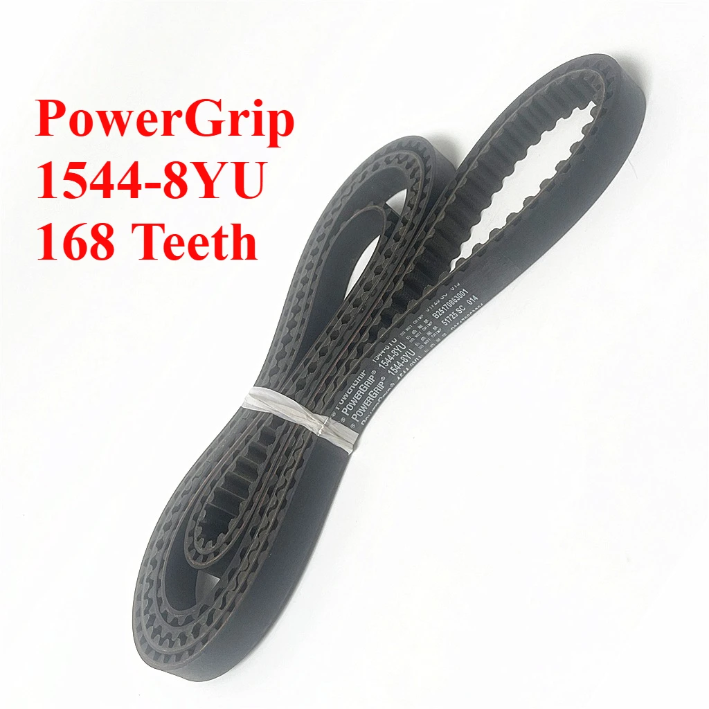 PowerGrip 1544-8YU 168 Teeth Arc Tooth Timing Belt 3D Printer Engraving Machine CNC Lathe Robot Spindle Generator Drive Belt