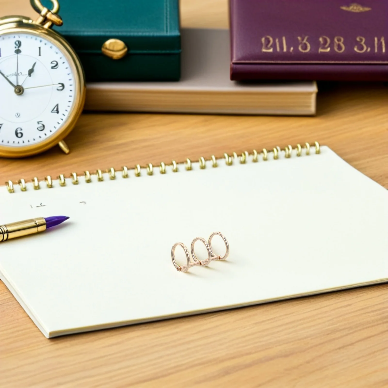 20 قطعة حلقات الموثق المعدنية 20 مللي متر 3-Hole فضفاض ورقة حلقة Diy بها بنفسك دفتر القصاصات بطاقات فلاش تنظيم كتاب الحديد ملزمة #5