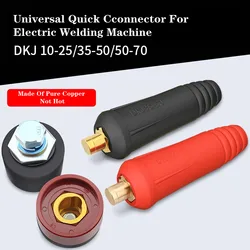 1 Set Rapid Fitting Europe Welding Machine Cable Connector DKJ 10-25 35-50 50-70 Quick Connector Welding Machine Plug Socket