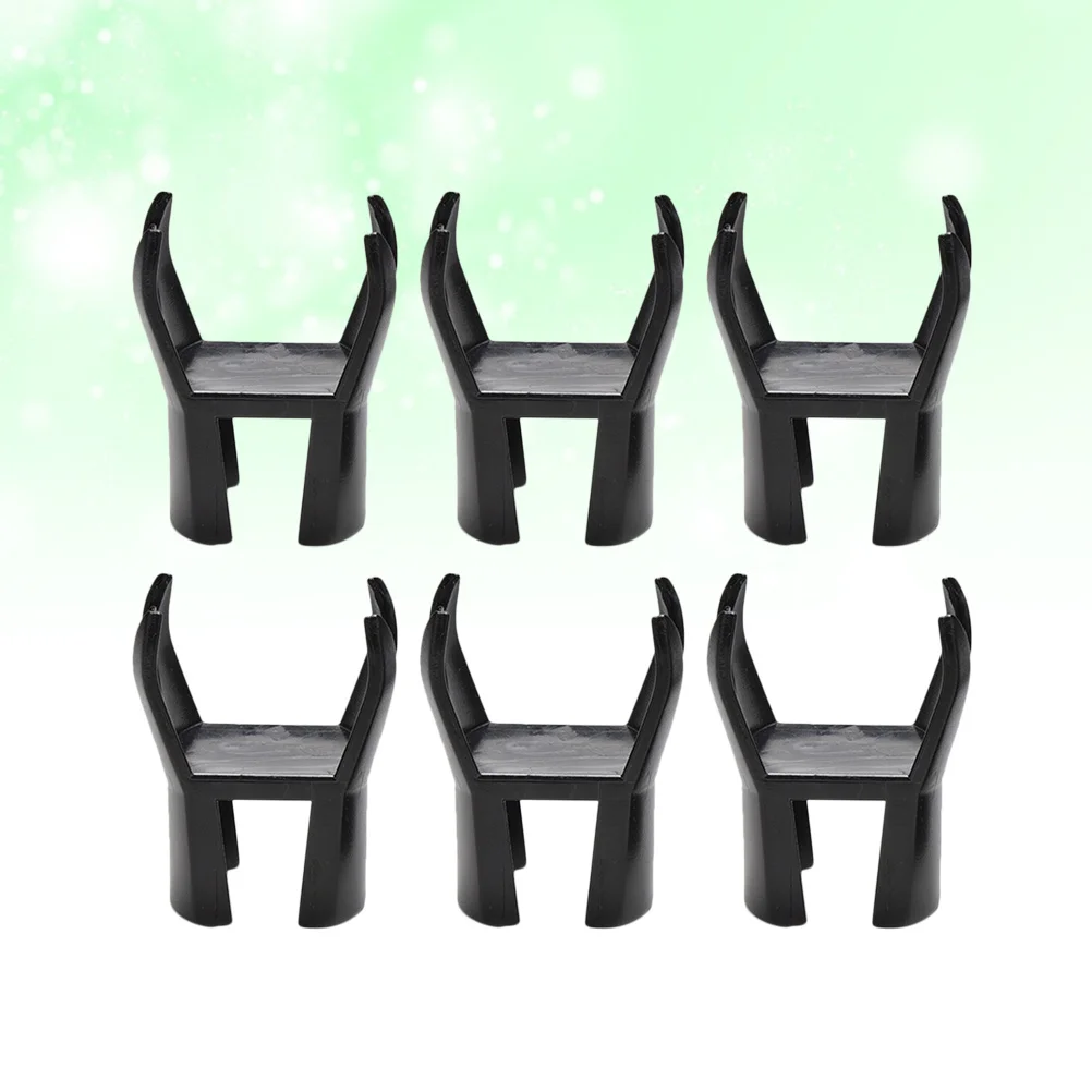 

6pcs Golf Ball Picker Tool Plastic Durable Claw Grabber Sucker For Putter Hole Retrieval Pickup Without Bending Black