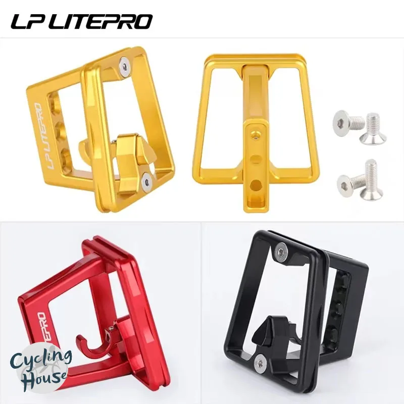 Bicycle Pig Nose Buckle Litepro Folding Bicycle Front Shelf Mount Carrier Split Block Racks Accessaries For Brompton