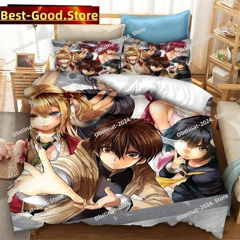 3D Anime Battle Game in 5 Seconds 3D Print Comforter Bedding Set,Duvet Cover Bed Set Quilt Cover Pillowcase,King Queen Size Kid