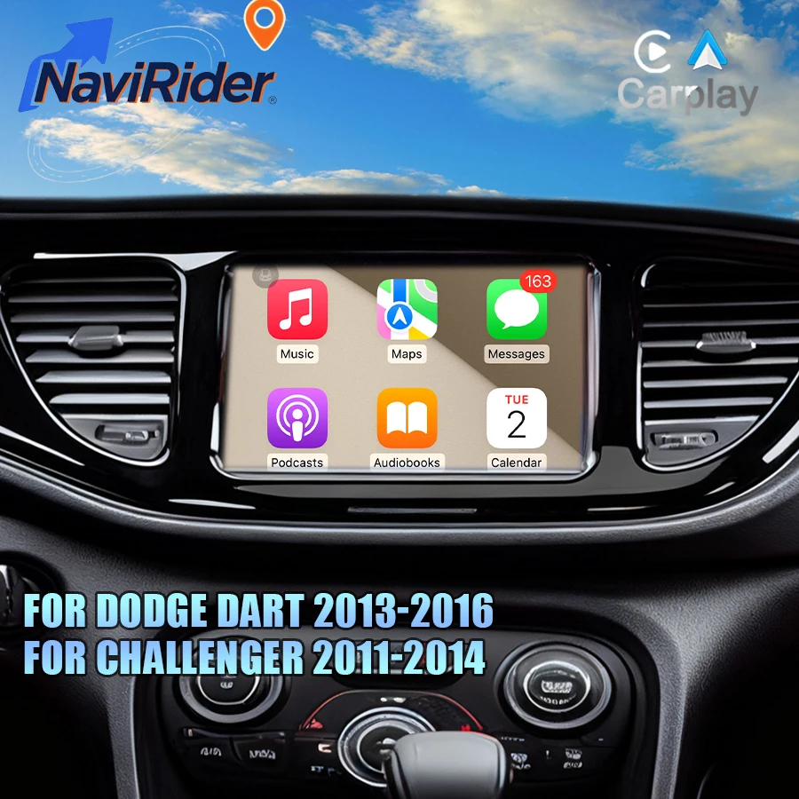 8.4'' Android 15 For Dodge Dart 2013-2016 For Challenger 2011-2014 Multimedia Carplay Navigation Video Player WiFi DSP SWC 4G