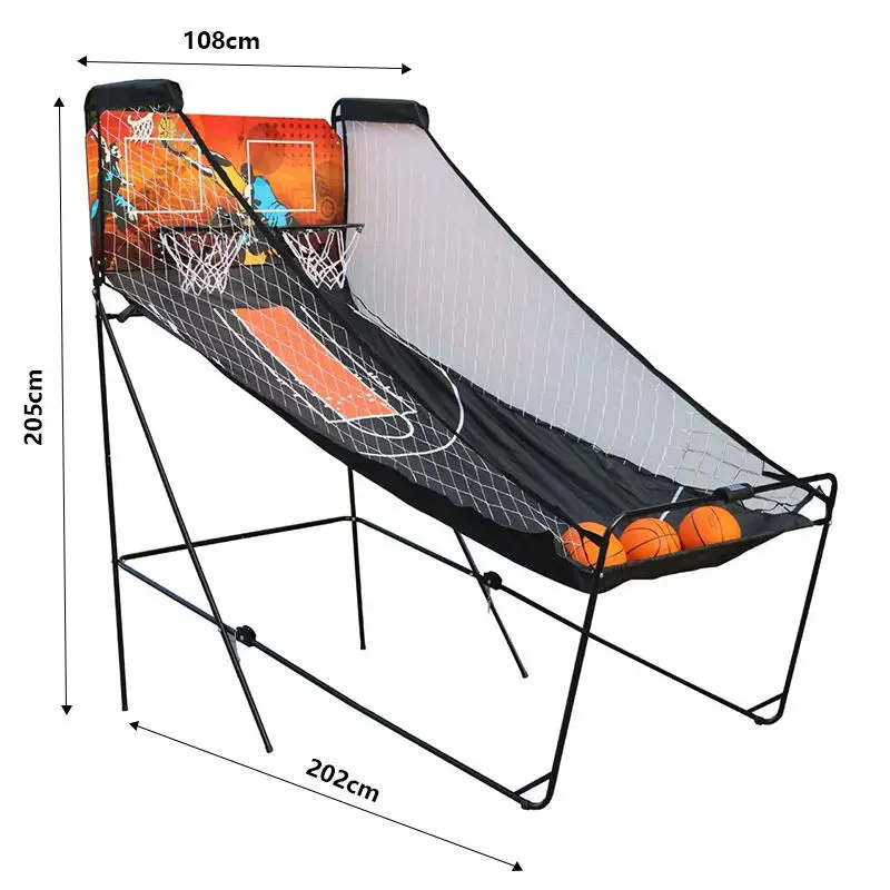 عالية التكلفة الأداء 19mm أنابيب الصلب شبكة بوليستر آلة اطلاق النار عملة كرة السلة قابلة للطي