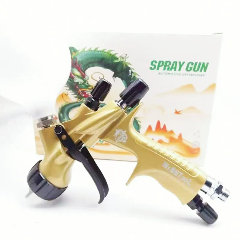 8800B Spray Gun 1.3/1.7/2.0mm Stainless Steel Nozzle Air Spray Gun High Atomization Professional Car Spraying Tools Airbrush