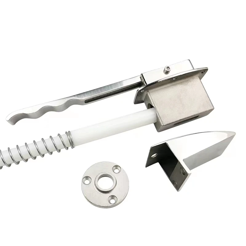 Cold storage translational door door opener cold storage door safety handle 304 stainless steel door lock opener