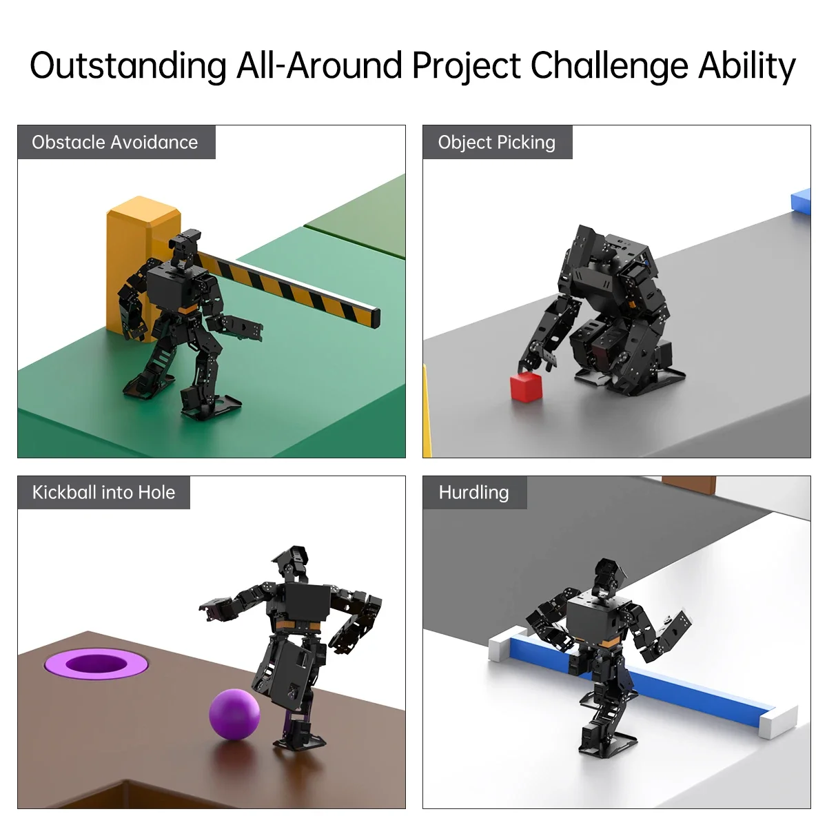 روبوت ROS البشري الاحترافي لمجموعة تعليم المنافسة تعتمد على مجموعة روبوت Raspberry Pi الرياضية #2