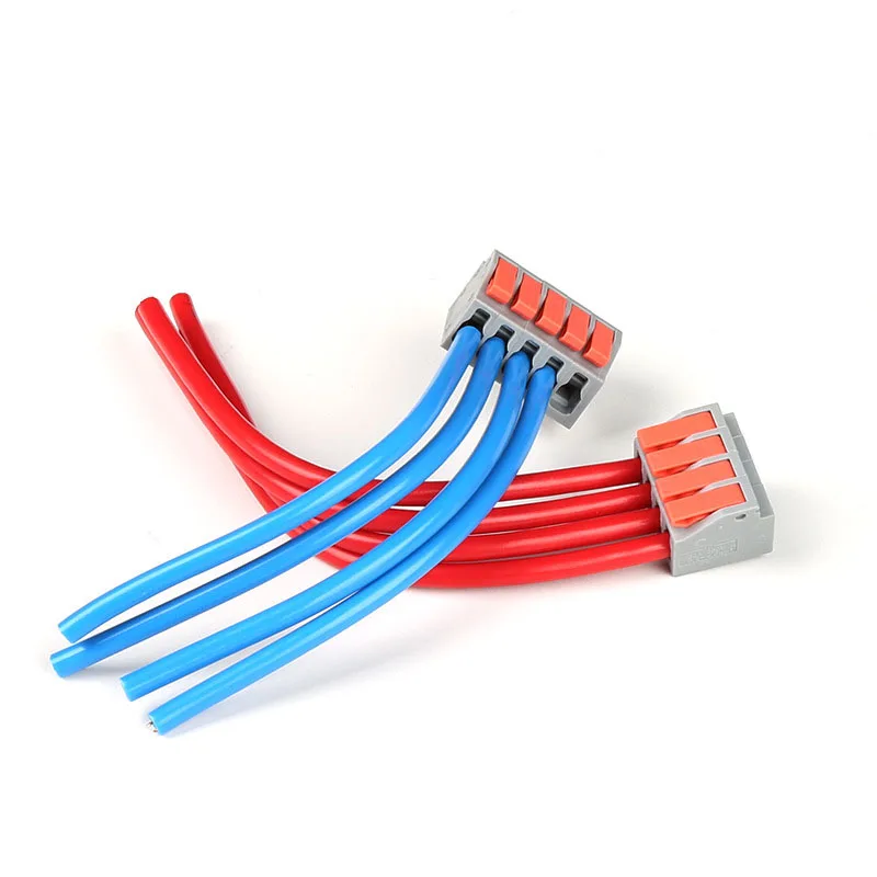 5/10PCS Wire Connectors,LED Cable Fast Terminal Blocks,Butt Docking Home Electrician Tools,No Stripping Push In Splice Connector