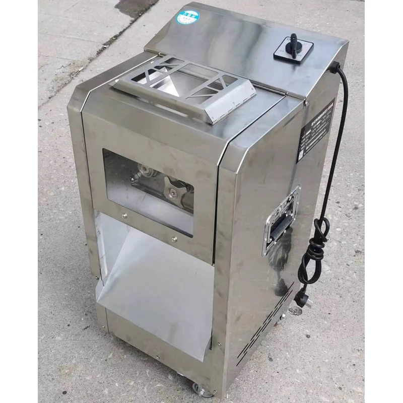

Stainless Steel 400kg/h Meat Slicer Electric 110V 220V 2.5-20mm Meat Cutter Commercial Meat Cutting Machine