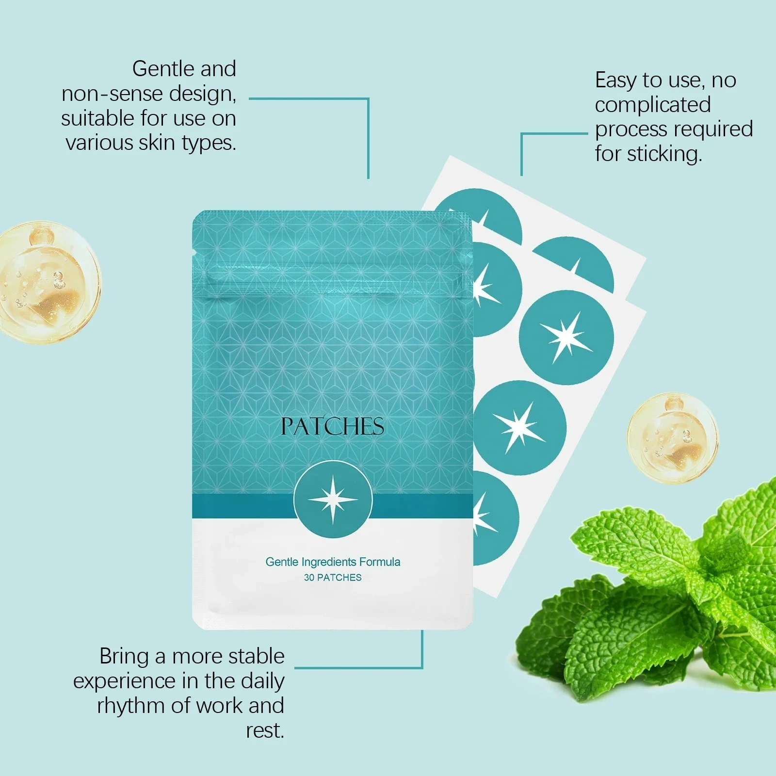 2025 30 قطعة من رقع التحول النباتية | تعديل الجوع وتحديث القدرة على التكيف التمثيل الغذائي لجميع الجنسين. #3