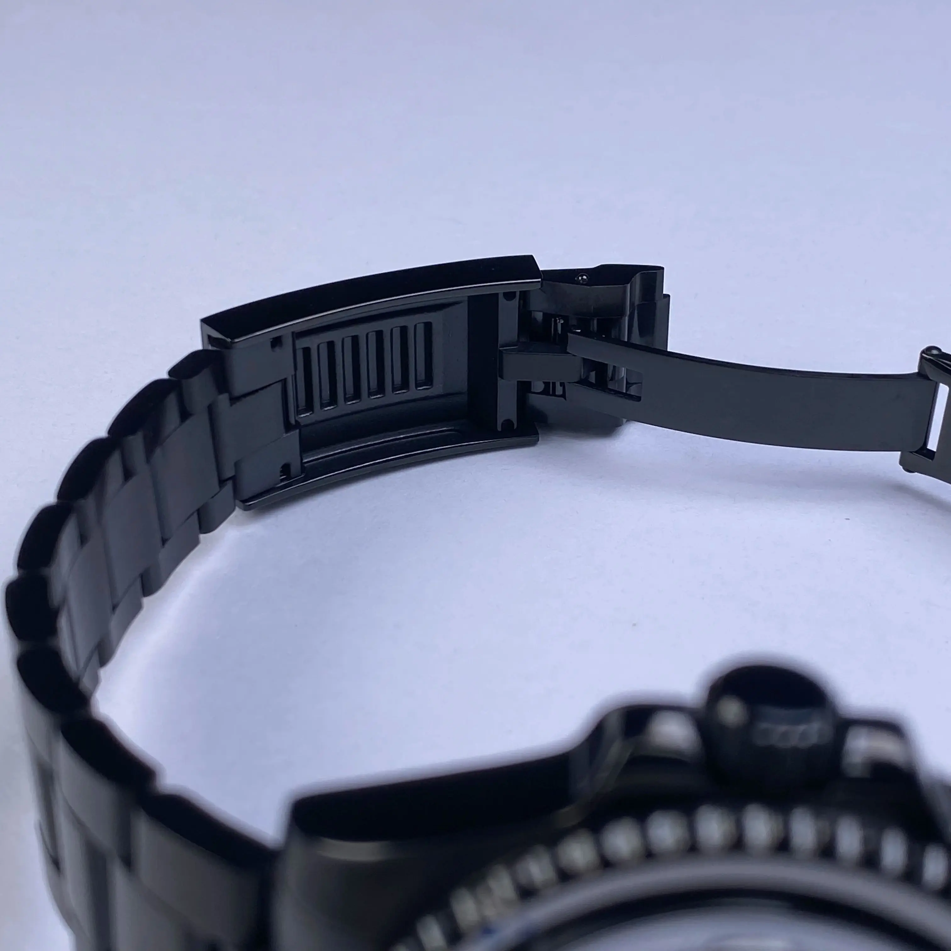 40 mm zwarte NH35 horlogekast saffierkristal 120 klik unidirectionele bezel waterdicht voor Seiko Mod NH34/NH36 28,5 mm wijzerplaat