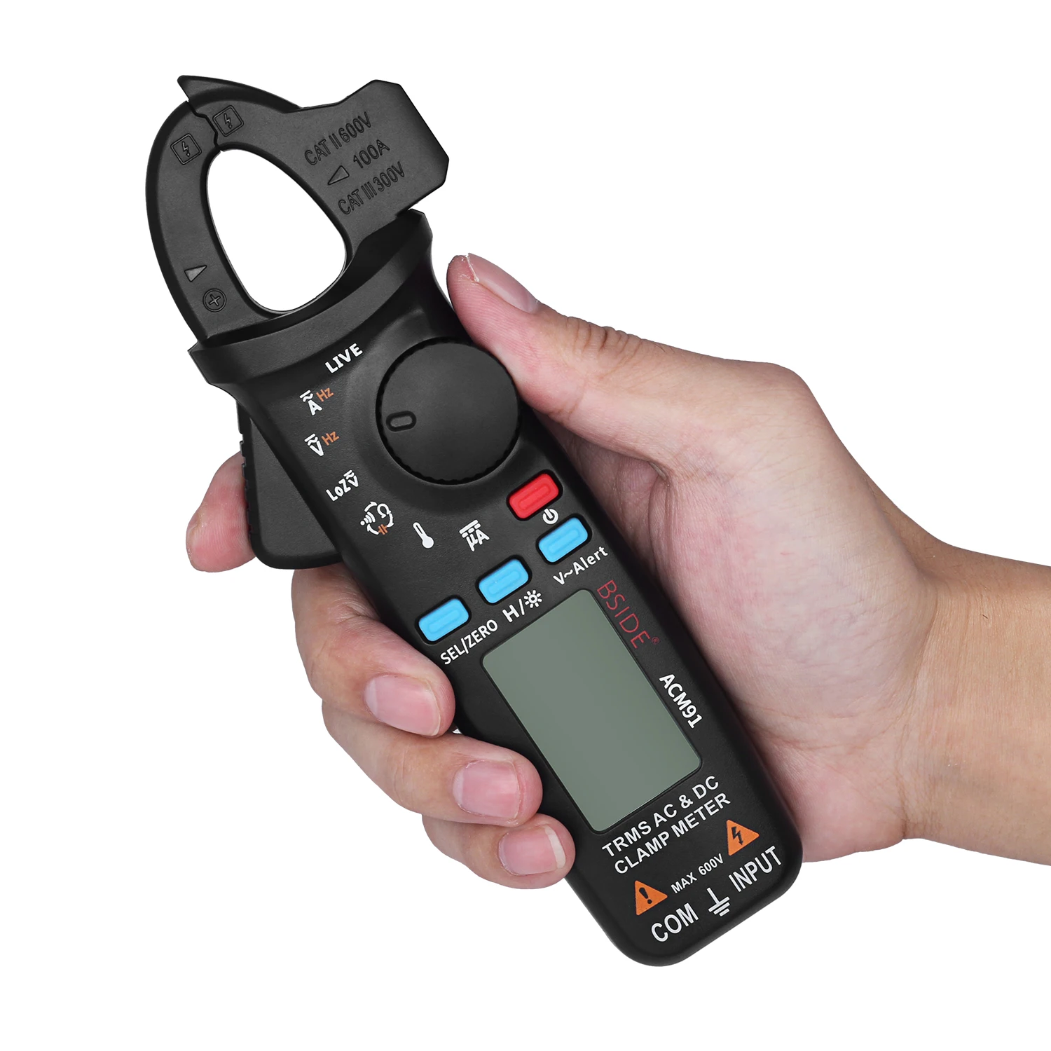 Digital Clamp Meter 1mA High-Precision Ammeter Pliers True RMS DC AC Current Car Repair Electrical Temp Tester ACM81 ACM91