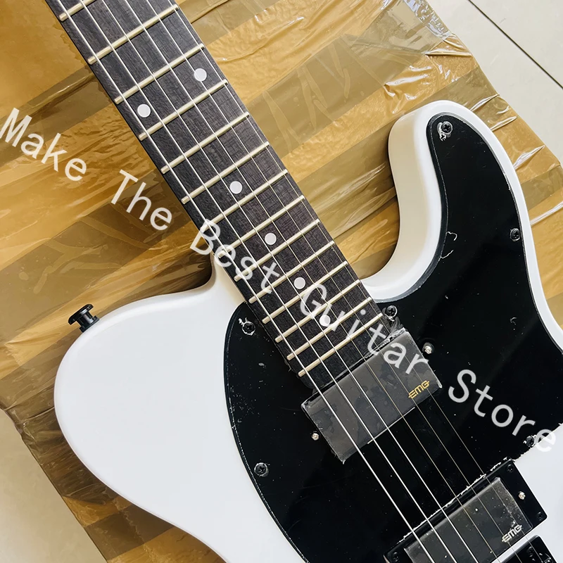 Classic electric guitar with locking string button, professional level, fast delivery.