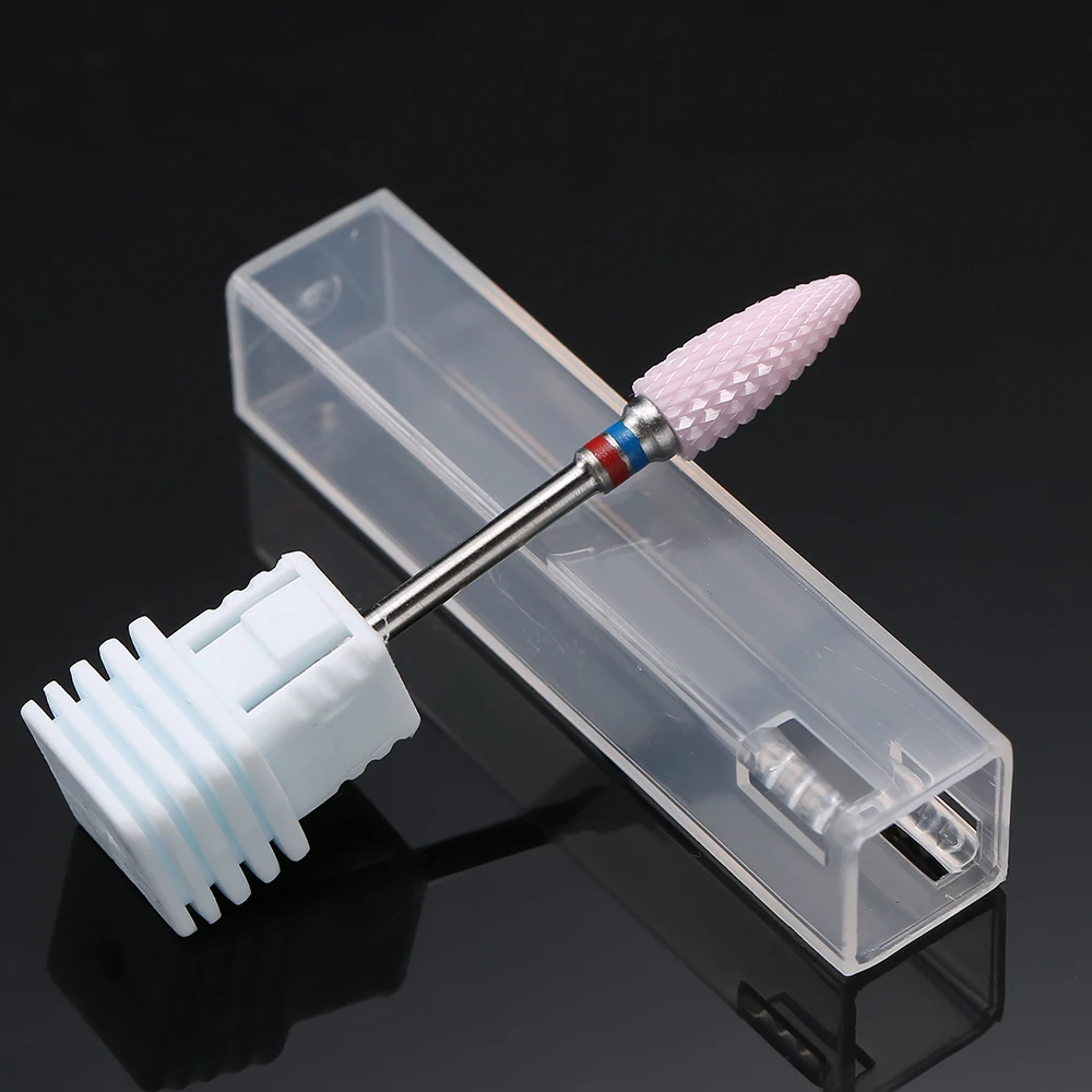 1 stks Keramische Nagelboor Roterende Cuticle Burr Gel Remover Bestanden Mills voor Elektrische Boor Machine Nail Art Gereedschap Accessoires
