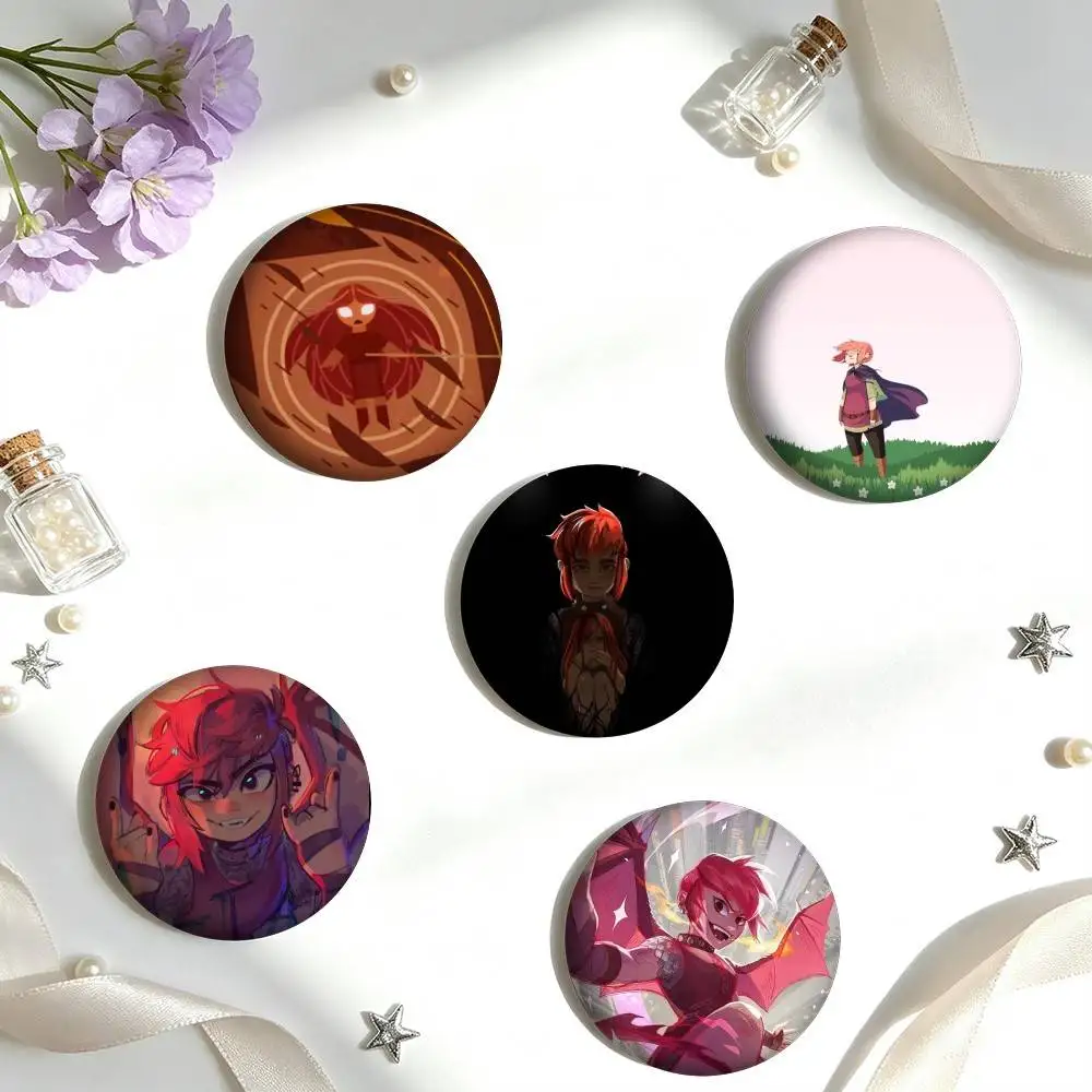 E-Epic Dragon Form N-Nimona 25mm 32mm 44mm 58mm 75mm Brooches Badges Pins for Accessories Gift