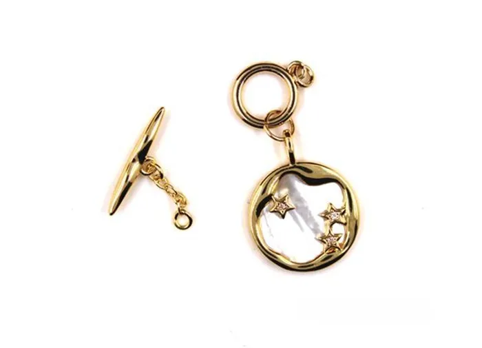 Seiko Version of Star Ocean OT Buckle Pendant Pearl Jade Beeswax Necklace Bracelet Buckle Lock DIY Accessories V073