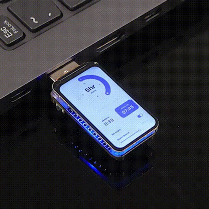 AA60-ESP32-S3 Papan Pengembangan Layar 1.47 Inci Resolusi 172X320 Wifi Dual-Core & Bluetooth Mendukung LED RGB