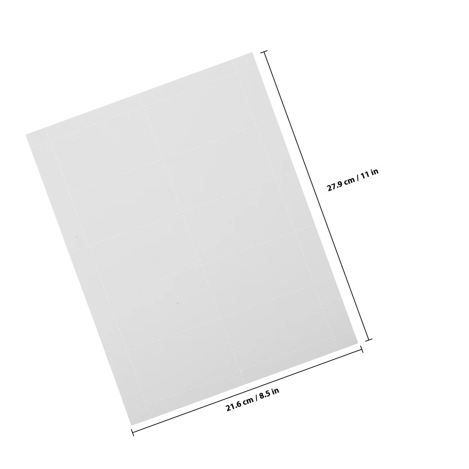 10 أوراق من ورق طباعة بطاقات العمل، بطاقات فارغة قابلة للطباعة، ورقة بطاقات عمل فارغة سريعة الجفاف