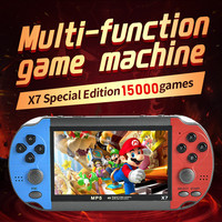 X7 Handheld Game Console 4.3 Inch Handheld High Definition Screen with Clear Video Built in Many Arcade Games Retro Games