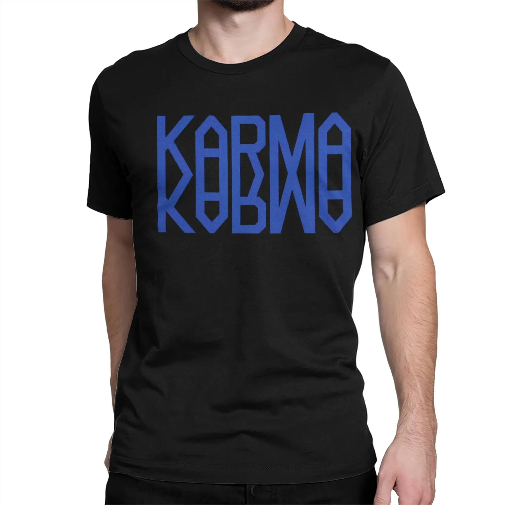 

Men Women's T-Shirts KPOP The 4th Album KARMA Leisure Pure Cotton Tee Shirt Short Sleeve SK T Shirts Crewneck Clothes Gift