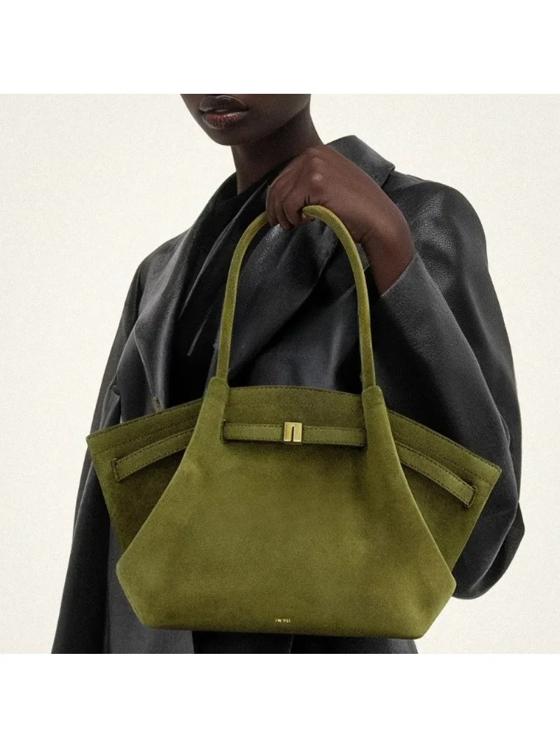 

JW Pei Dumpling Bag Suede Shoulder Crossbody Underarm Bag Niche Design Fashion Handbag Tote Bag