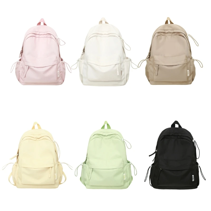 Mochila escolar nailon para adolescentes, bolso escolar japonés coreana, moderno y encantador