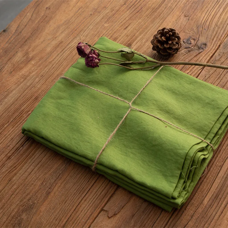 

High quality pure flax fabric Moss Green tissu High-end gowns, dresses, trousers, shirts and jackets fabrics
