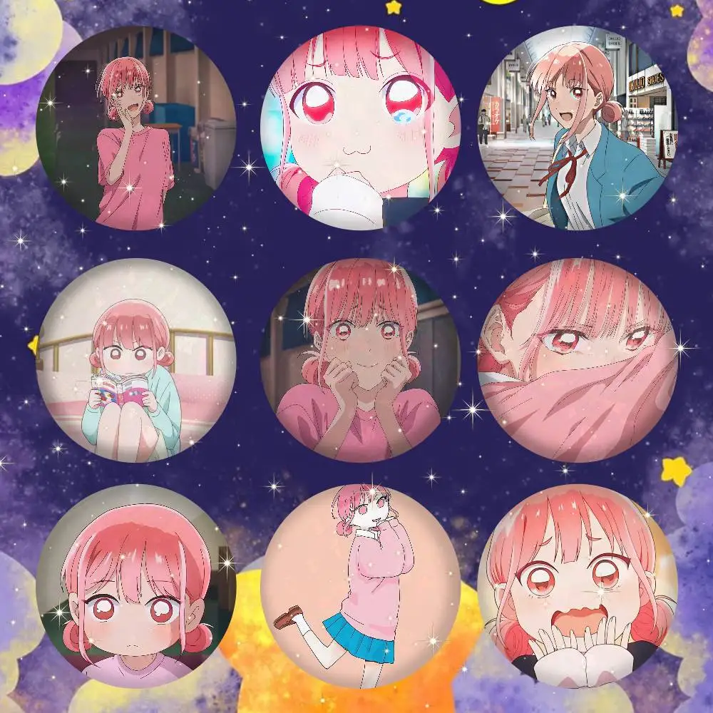 Hina Chono Anime Figure Badges 25 32 44 58 75 Mm Round Cosplay Pin Bag Decor Fans Collect Friends Gifts Brooch Souvenir
