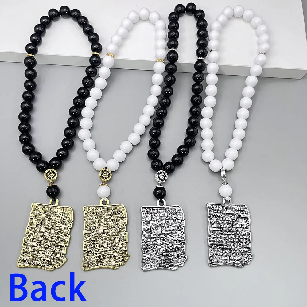 GS215 Scripture Car Pendant Byzantine Style Rosary 3D  Russian Orthodox Father Nicholas Saintstatue Scroll Ornament