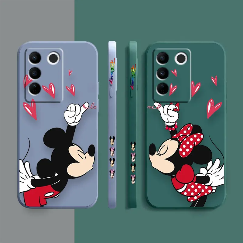 Phone Case For VIVO S1 S5 S6 S7 S9 S9E S10 S12 S15 S16 S16E V29 V20 V21 V23 V25 PRO 5G Case Shell Funny M-Mickey M-Minnie Mouse