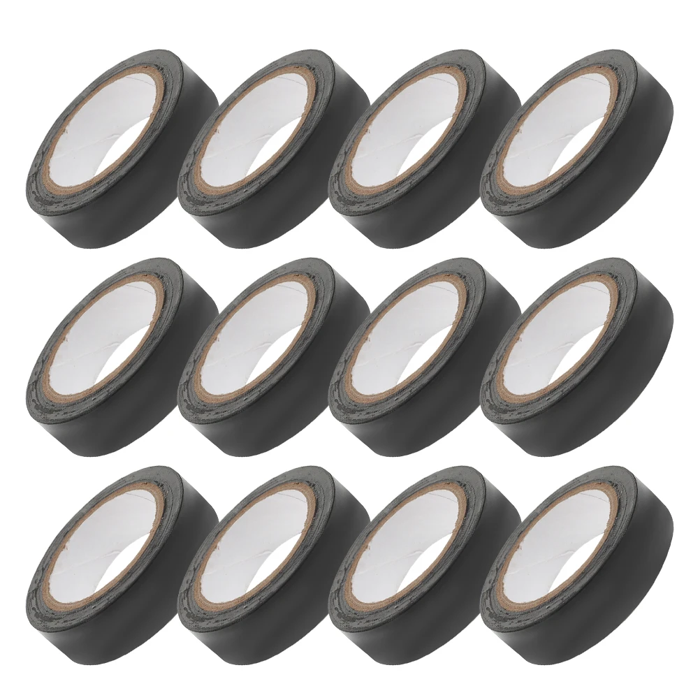 

12 Rolls Electrical Insulation Tape 16mmx10m PVC Indoor Outdoor Electrician Durability Wide Electrical Tape Adhesive